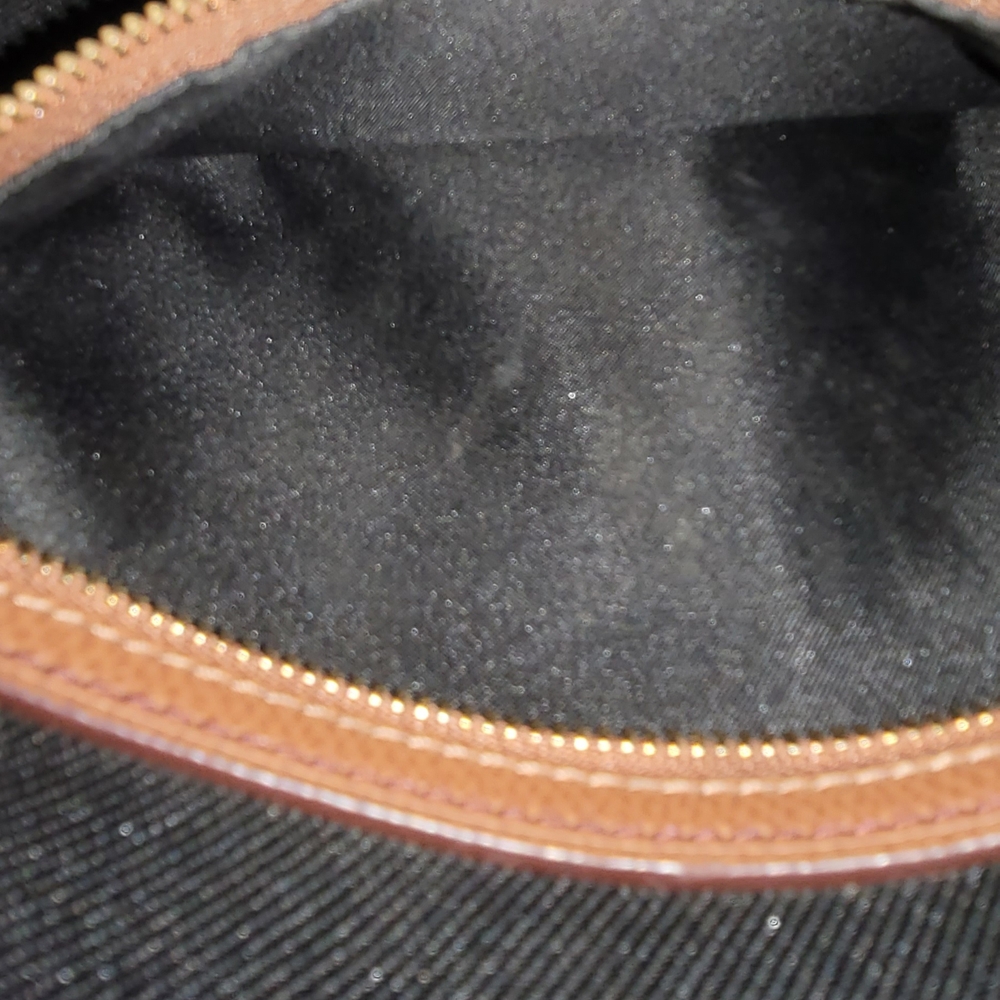 Coach Black Tote with Brown Trim - Picture 9 of 10
